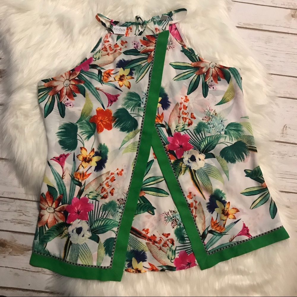 New York & Company Soho Jeans Floral Top